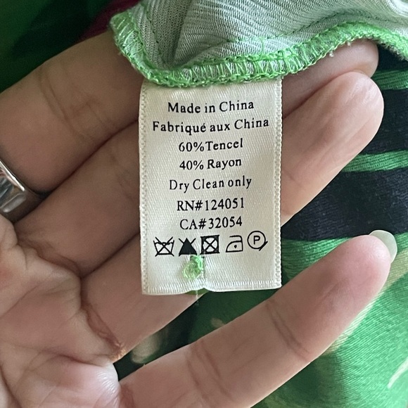 THE ODELLS WOMEN TOPS BLOUSES {$220} Poet Blouse Mystic Green Geometric Small - Picture 5 of 9